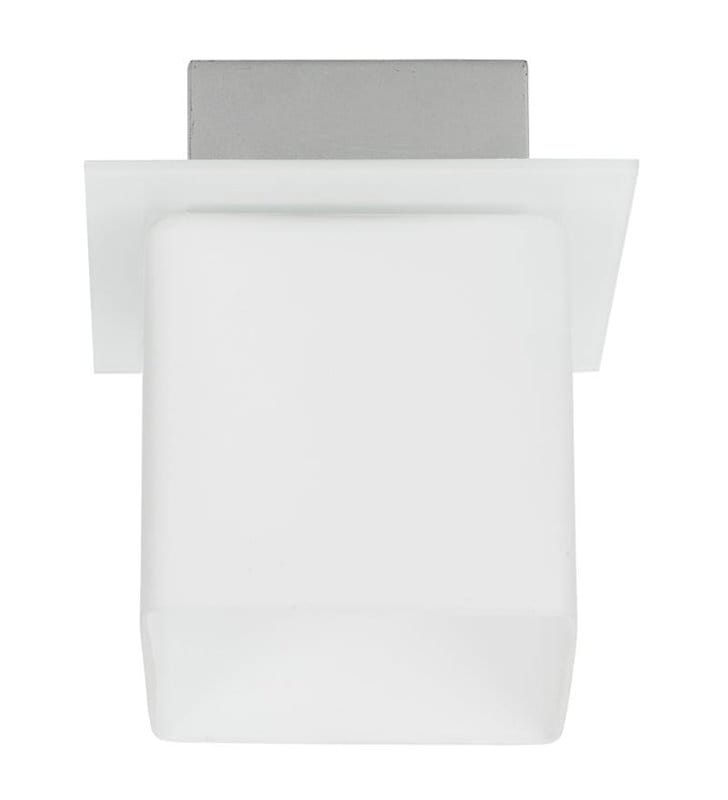 Lampa sufitowa Malone white biała kwadratowa na przedpokój - DOSTĘPNA OD RĘKI