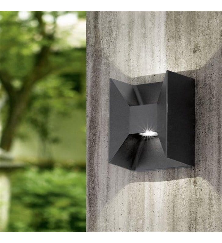 Lampa ogrodowa na ściane Morino LED antracyt światło 2 kierunkowe