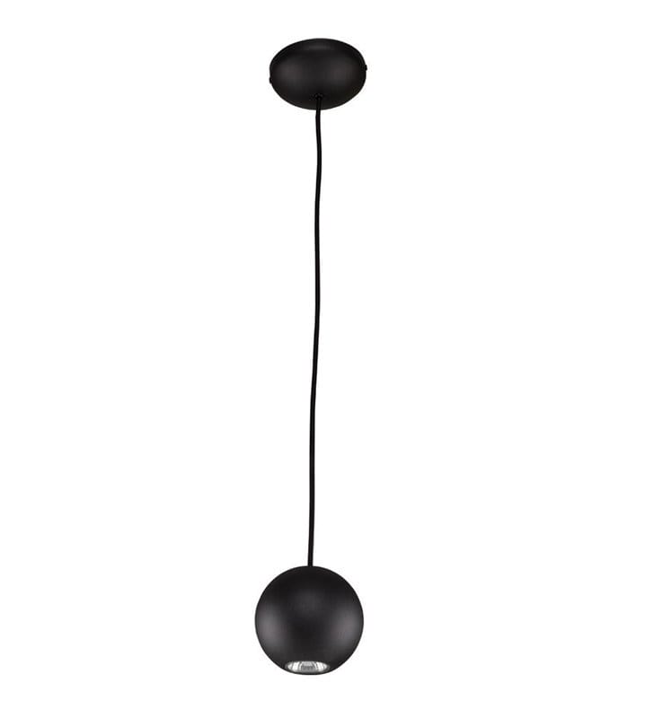 Lampa wisząca Bubble Black pojedyncza czarna mała kula - DOSTĘPNA OD RĘKI