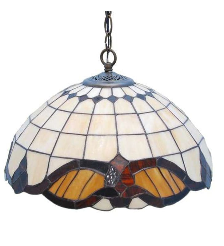 Lampa wisząca Witraż w stylu Tiffany witrażowa klasyczna np. do kuchni jadalni - DOSTĘPNA OD RĘKI