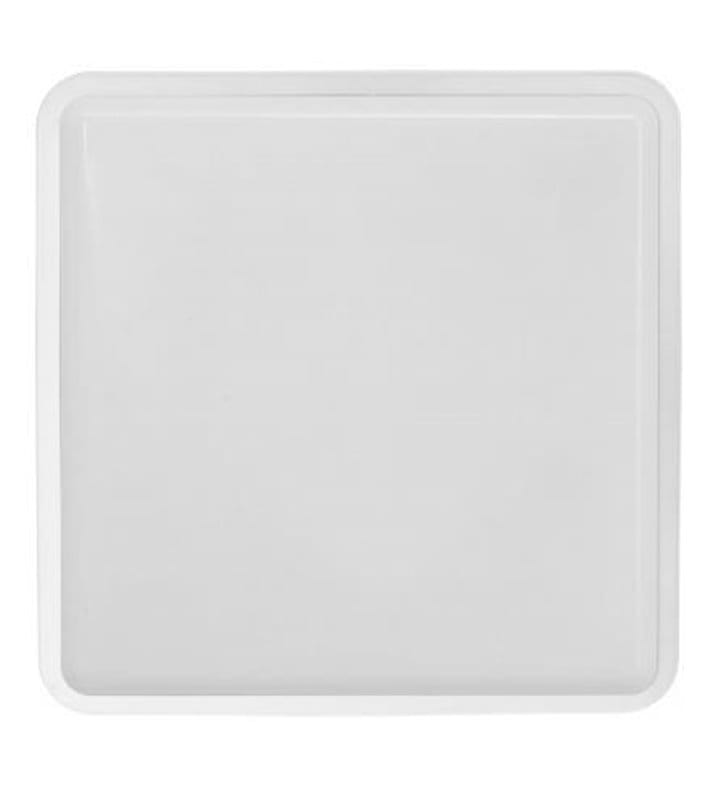 Kwadratowy plafon do łazienki Tahoe biały mat 1xE27 IP44