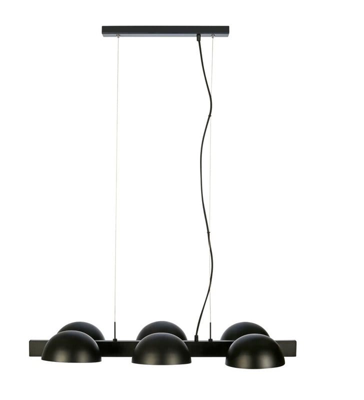 Lampa wisząca Flamingo czarna 6 punktowa idealna nad stół do kuchni jadalni lub nad wyspę kuchenną projektant Joakim Thedin