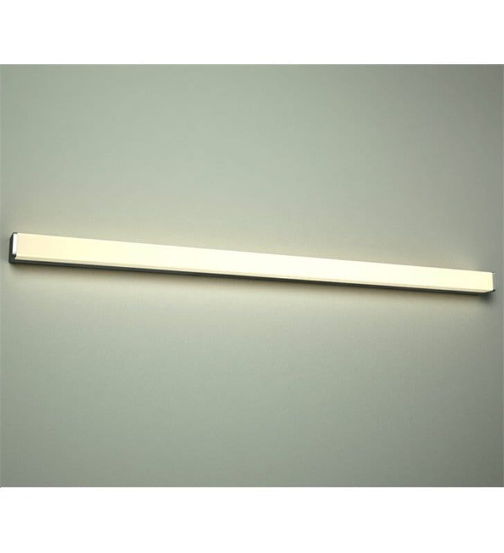 Długa 120 cm podłużna lampa łazienkowa Peter LED naturalna barwa światła proste brzegi