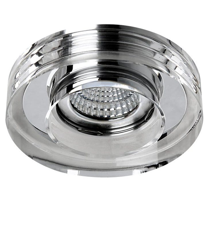 Okrągła lampa punktowa wykonana ze szkła kryształowego Vektor