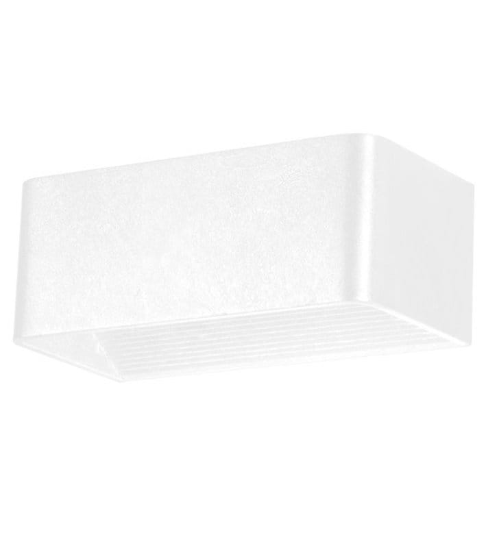 Biały nowoczesny prostokątny kinkiet Felix LED