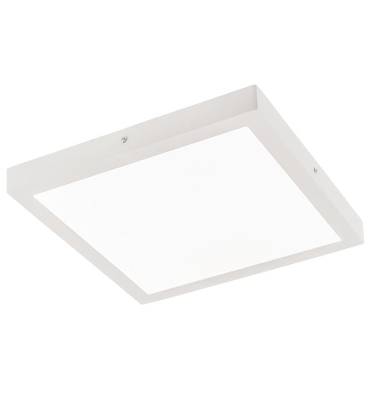 Plafon Glissy Square 40cm biały kwadratowy nowoczesny LED ciepła barwa