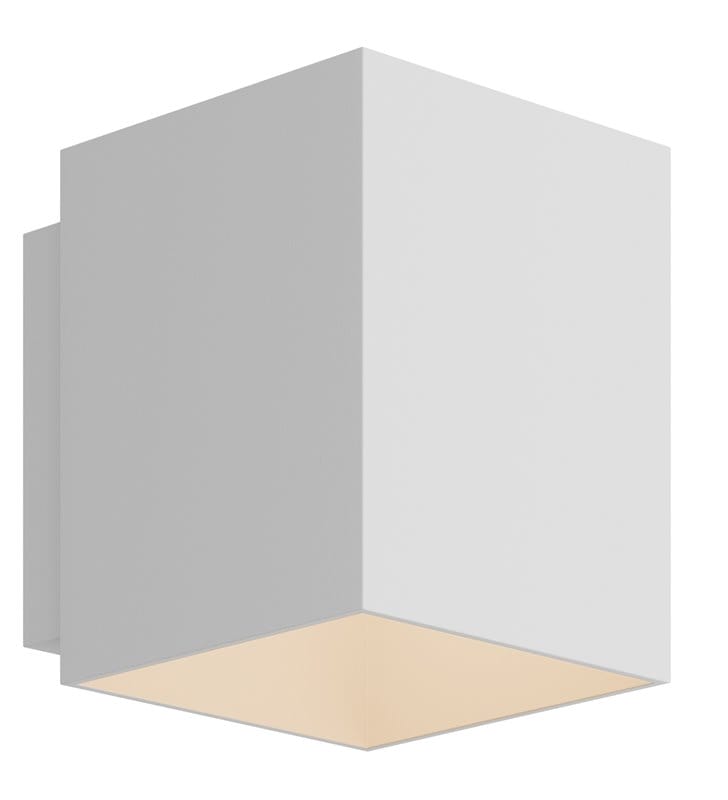 Kinkiet Sola Square biały metalowy styl minimalistyczny techniczny nowoczesny