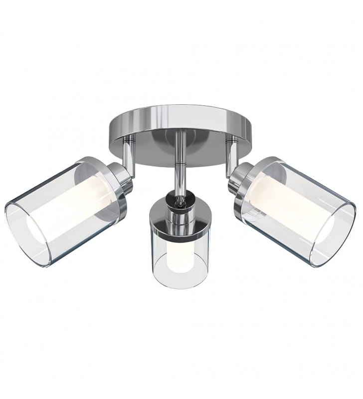 Lampa sufitowa łazienkowa Vista chrom 3 klosze- DOSTĘPNA OD RĘKI