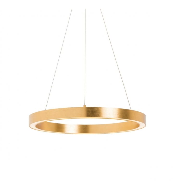 Lampa wisząca Carlo LED 50cm 4000K naturalna barwa światłą złota nowoczesna