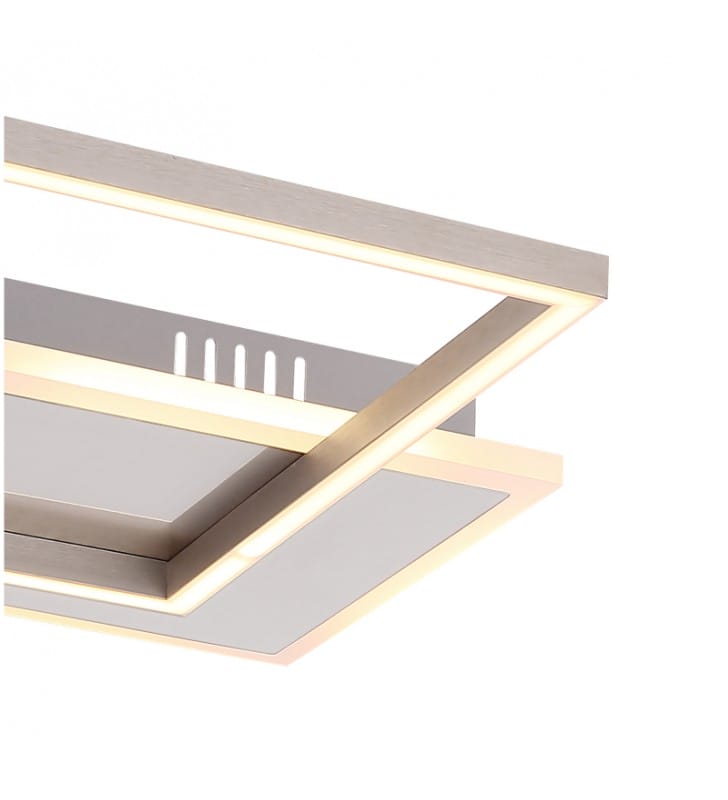 Munni minimalistyczny LEDowy plafon kwadratowy ciepła barwa światła 3000K