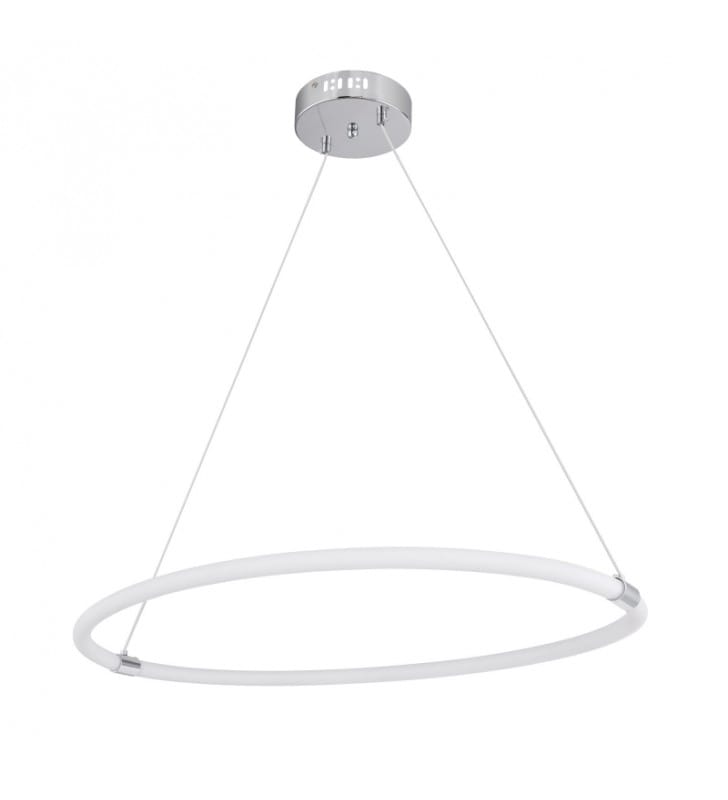 Lampa wisząca Epi LED ciepła barwa światła 3000K obręcz 74cm styl nowoczesny minimalistyczny