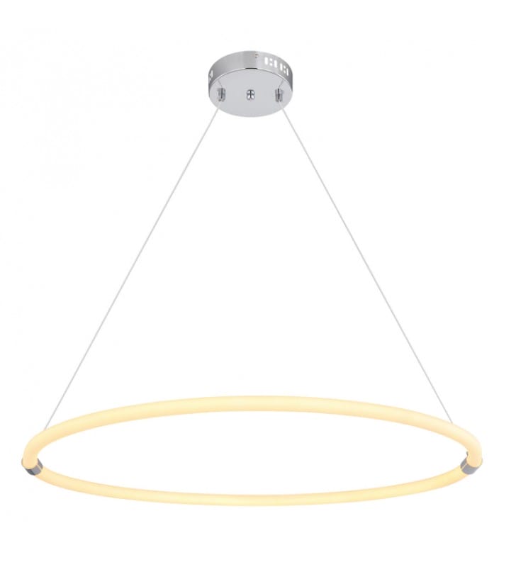 Lampa wisząca Epi LED ciepła barwa światła 3000K obręcz 74cm styl nowoczesny minimalistyczny