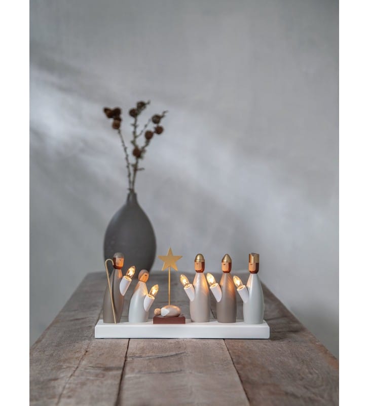 Dekoracja świąteczna Krubba świecznik szopka na półkę komodę stół okno parapet