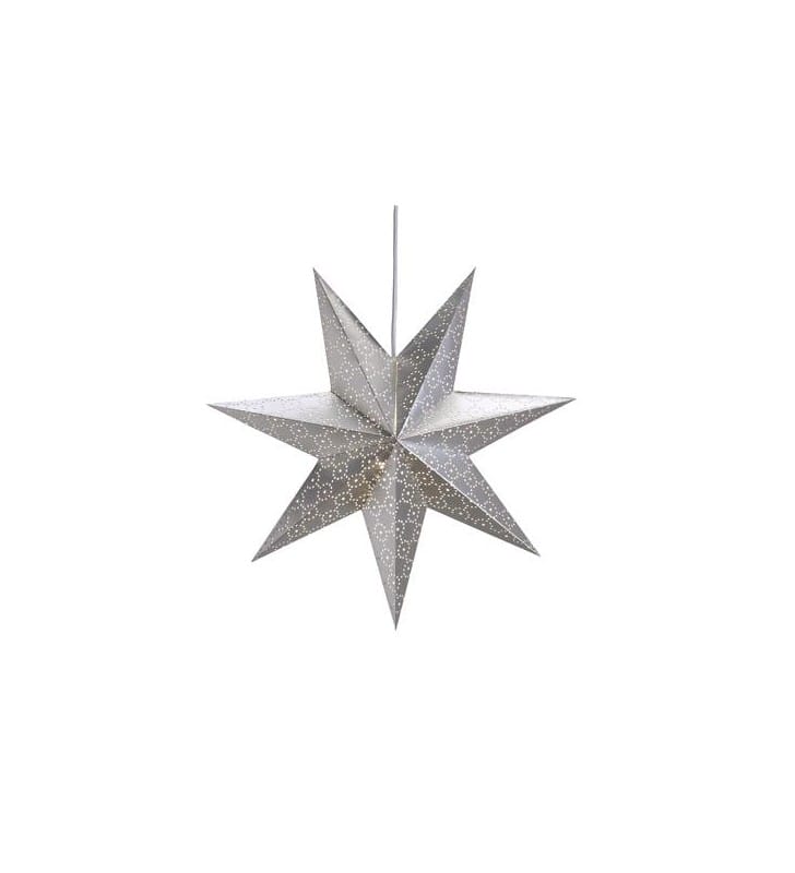 Papierowa gwiazda Tostared srebrna dekoracyjna do powieszenia np. w oknie na ścianie 45cm
