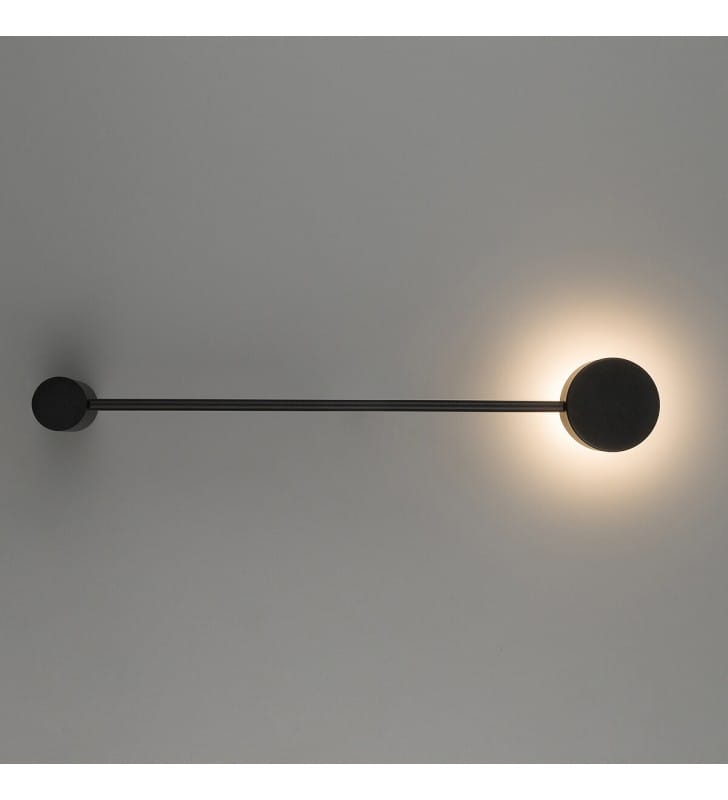 Minimalistyczna czarna lampa ścienna do salonu Orbit oświetlenie dekoracyjne