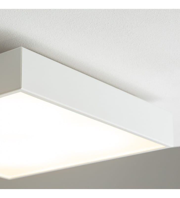 Plafon Quad 30cm kwadratowy biały z metalu do kuchni sypialni salonu 4xGX53